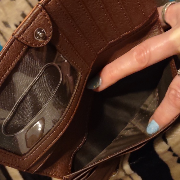 Tony Lama. Cognac Cowhide leather  wallet. Never used. Brand new. No tags. - Picture 12 of 17